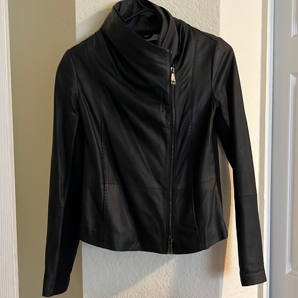 Vince Leather Jacket - Picture 1 of 6